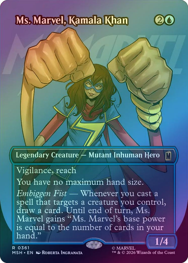 Ms. Marvel, Kamala Khan - Logo Showcase (Foil) (MSH) (Pre-Order)