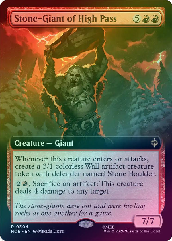 Stone-Giant of High Pass - Extended Art (Foil) (HOB) (Pre-Order)