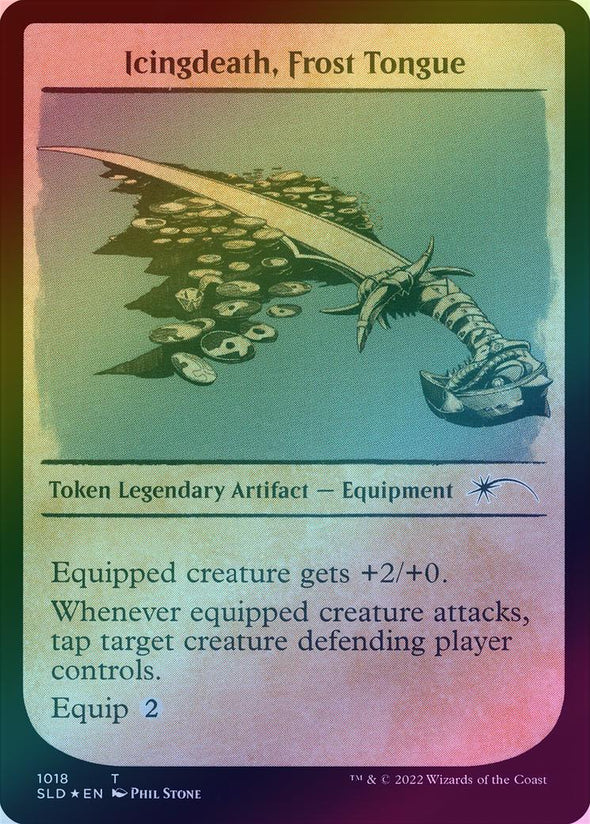 Icingdeath, Frost Tongue Token - Here Be Dragons (Foil) (SLD)