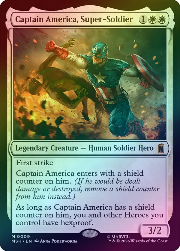 Captain America, Super-Soldier (Foil) (MSH) (Pre-Order)