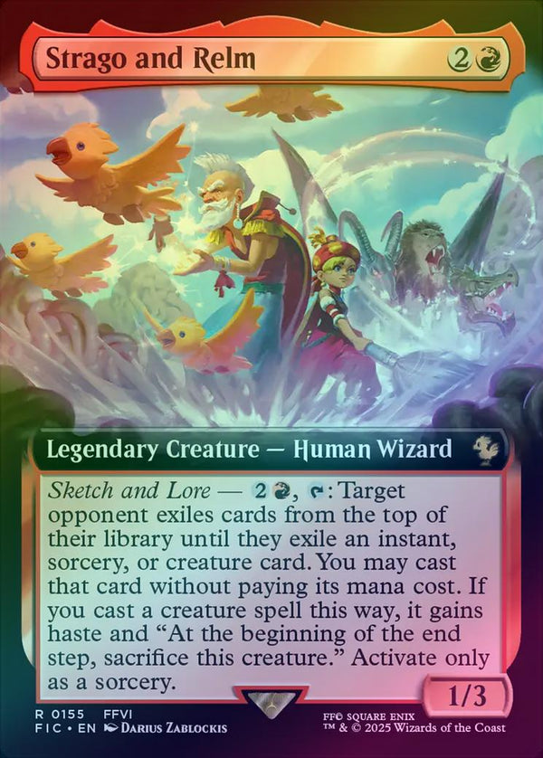 Strago and Relm - Extended Art (Foil) (FIC)