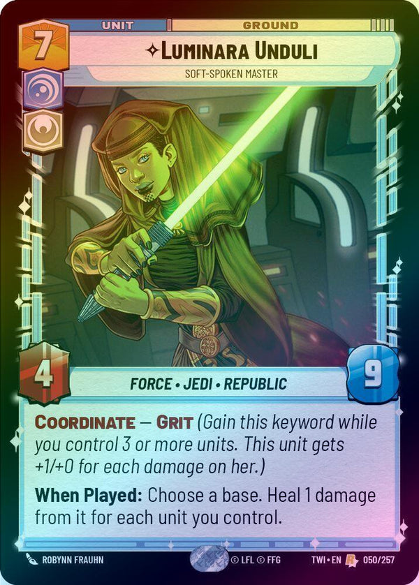 Luminara Unduli - Soft-Spoken Master - 050/257 - Rare (Foil)