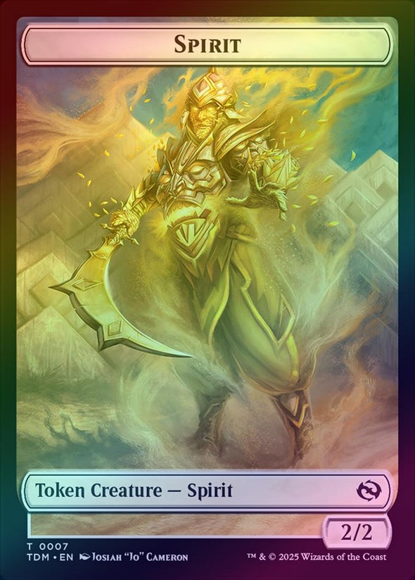 Spirit (0006) // Spirit (0007) Token (Foil) (TTDM)
