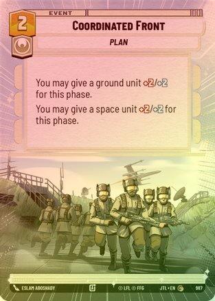Coordinated Front (Hyperspace) - 987 - Common (Foil)