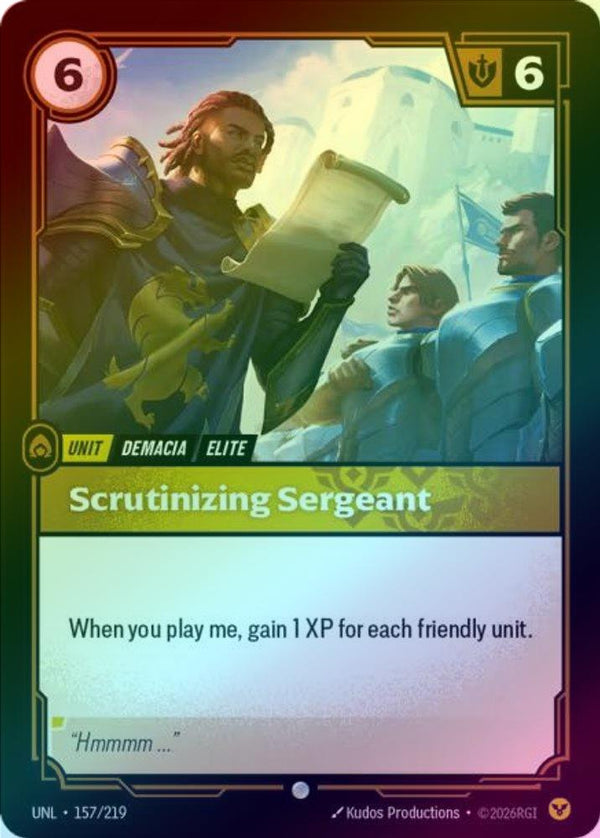 Scrutinizing Sergeant - 157/219 - Common (Foil)