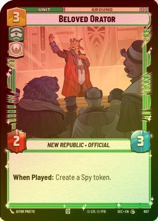 Beloved Orator (Foil) - 607 - Common (Foil)