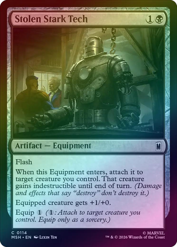 Stolen Stark Tech (Foil) (MSH) (Pre-Order)