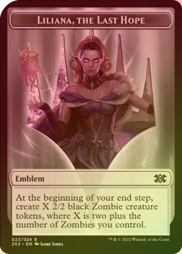 Emblem - Liliana, the Last Hope // Spirit (002) Token (Foil) (T2X2)