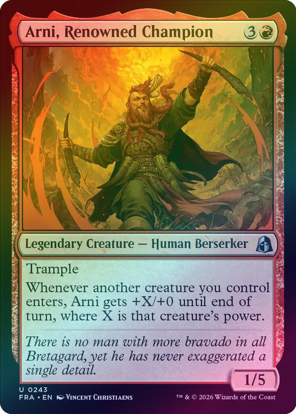 Arni, Renowned Champion (Foil) (FRA)