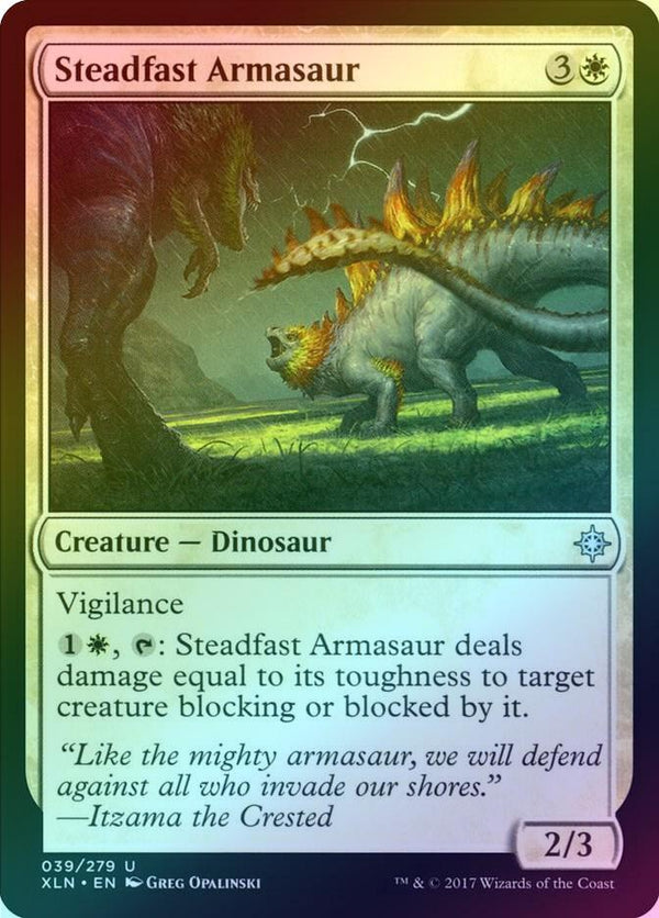 Steadfast Armasaur (Foil) (XLN)