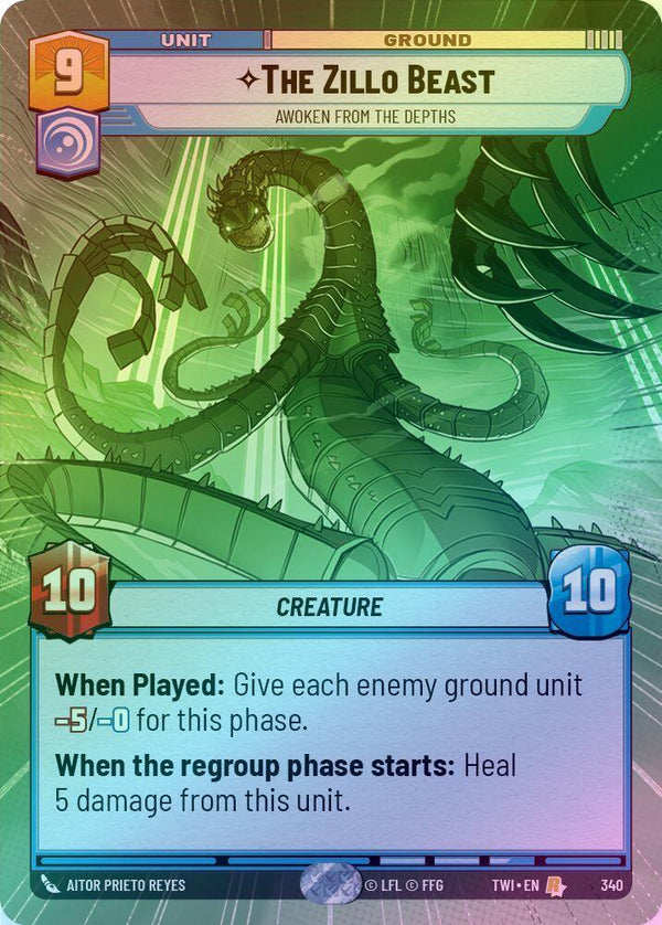 The Zillo Beast - Awoken From The Depths (Hyperspace) - 340 - Rare (Foil)