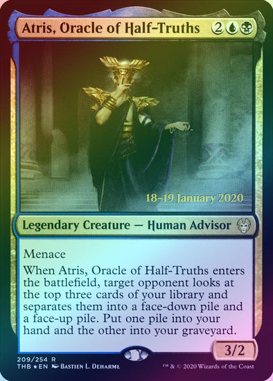 Atris, Oracle of Half-Truths - Prerelease Promo (Foil) (PTHB)