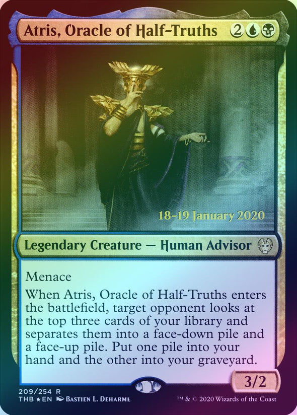 Atris, Oracle of Half-Truths - Prerelease Promo (Foil) (PTHB)