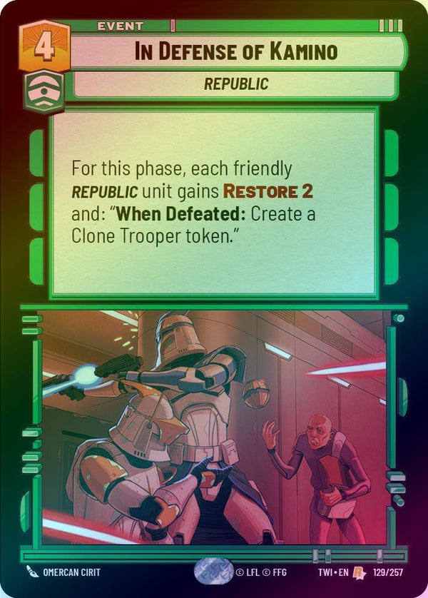 In Defense of Kamino - 129/257 - Rare (Foil)