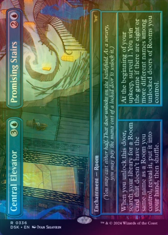 Central Elevator // Promising Stairs - Borderless (Foil) (DSK)