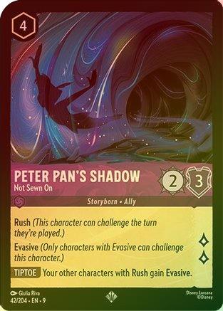 Peter Pan's Shadow (Not Sewn On) (Fabled Reprint) - 42/204 - Super Rare (Foil)