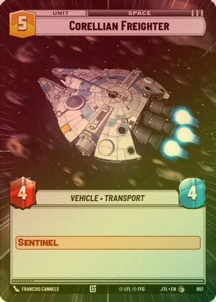 Corellian Freighter (Hyperspace) - 992 - Common (Foil)