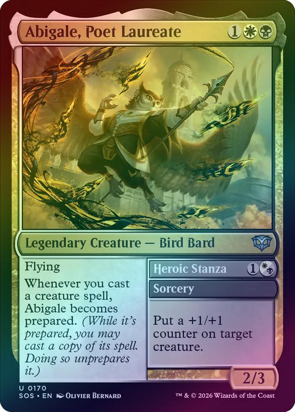 Abigale, Poet Laureate // Heroic Stanza (Foil) (SOS)