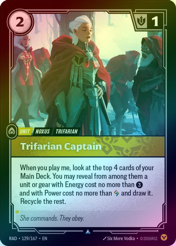 Trifarian Captain - 129/167 - Uncommon (Foil)
