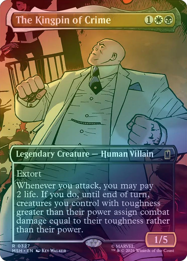 The Kingpin of Crime - Borderless Scene (Foil) (MSH) (Pre-Order)
