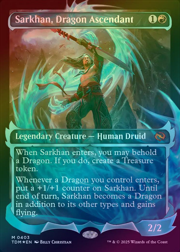 Sarkhan, Dragon Ascendant - Ghostfire Showcase - English Language (Foil) (TDM)