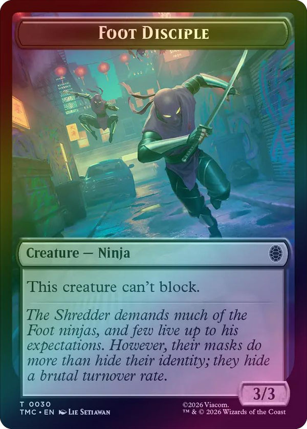 Foot Disciple Token (Foil) (TTMC)