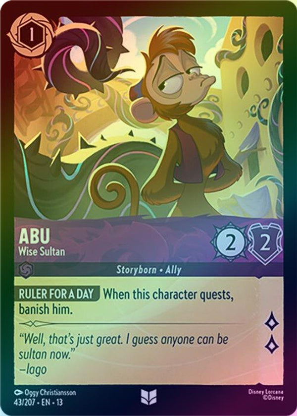 Abu (Wise Sultan) - 43/207 - Uncommon (Foil)