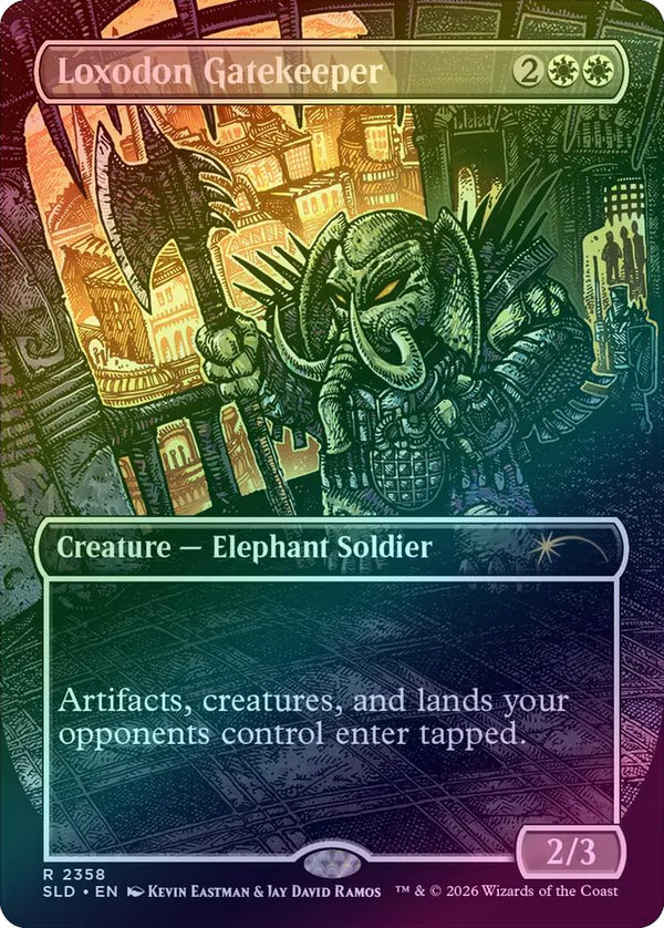 Loxodon Gatekeeper - Featuring: Kevin Eastman (Colors) (Foil) (SLD)