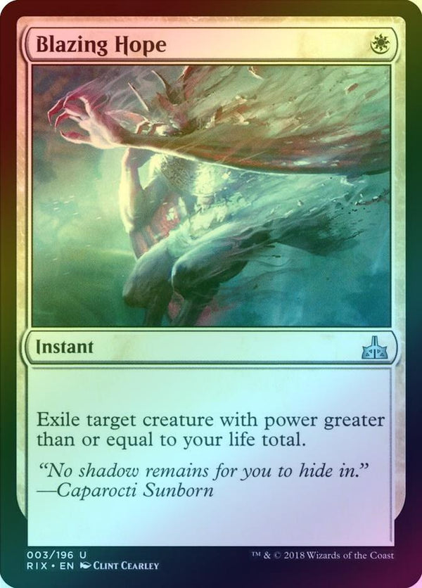Blazing Hope (Foil) (RIX)