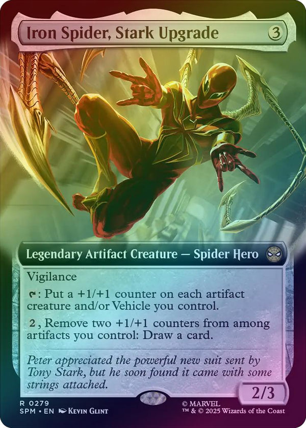 Iron Spider, Stark Upgrade - Extended Art (Foil) (SPM)