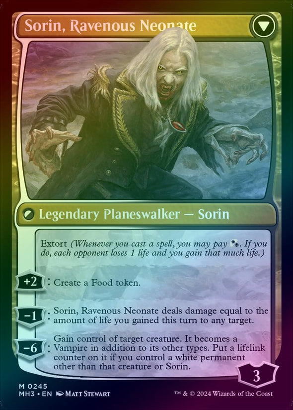 Sorin of House Markov // Sorin, Ravenous Neonate (Foil) (MH3)