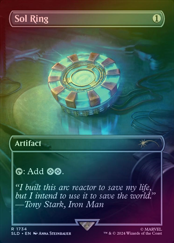 Sol Ring - Marvel's Iron Man (Rainbow Foil) (SLD)