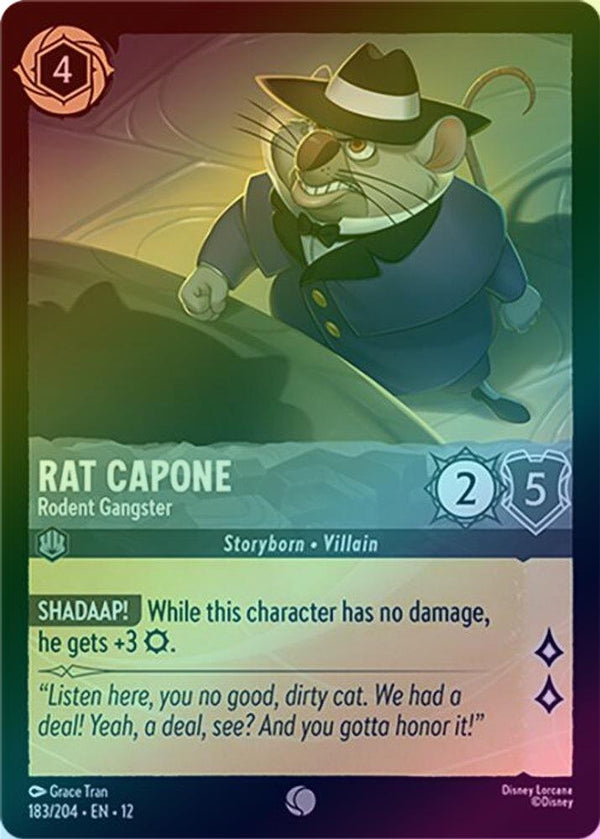 Rat Capone (Rodent Gangster) - 183/204 - Common (Foil)