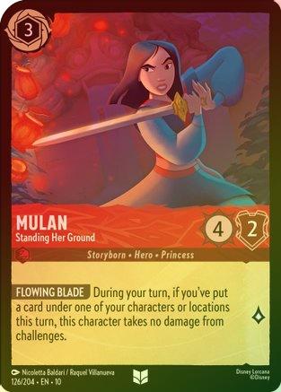 Mulan (Standing Her Ground) - 126/204 - Uncommon (Foil)