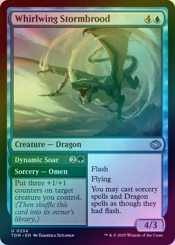 Whirlwing Stormbrood // Dynamic Soar (Foil) (TDM)