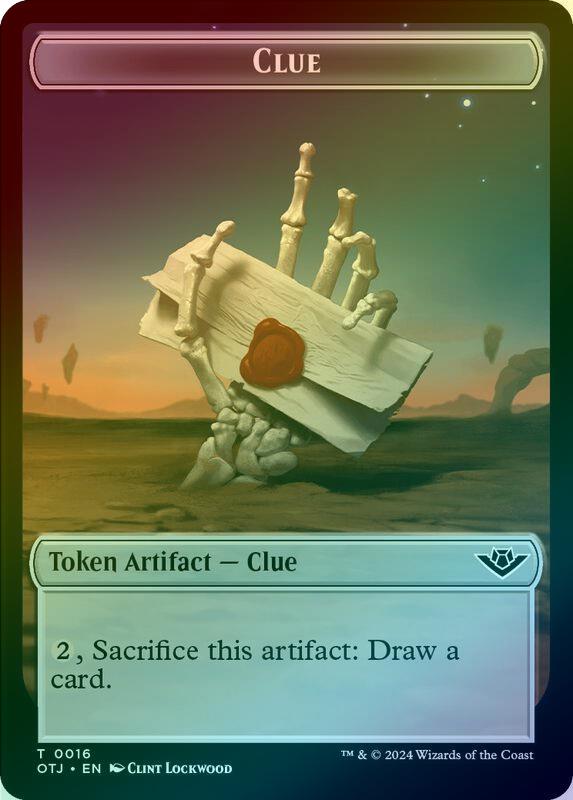 Mercenary // Clue Token (Foil) (TOTJ)