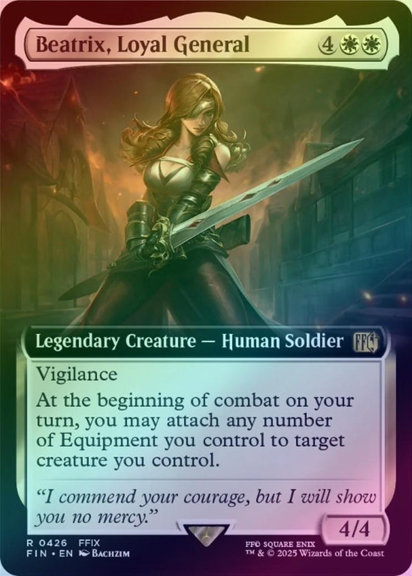 Beatrix, Loyal General - Extended Art (Foil) (FIN)