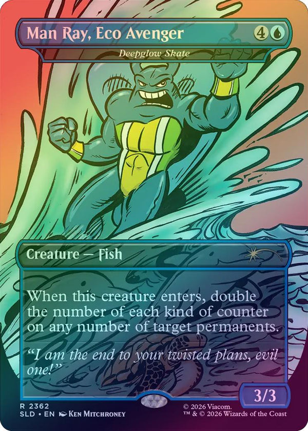 Man Ray, Eco Avenger // Deepglow Skate - TMNT: The Mighty Mutanimals (Foil) (SLD)