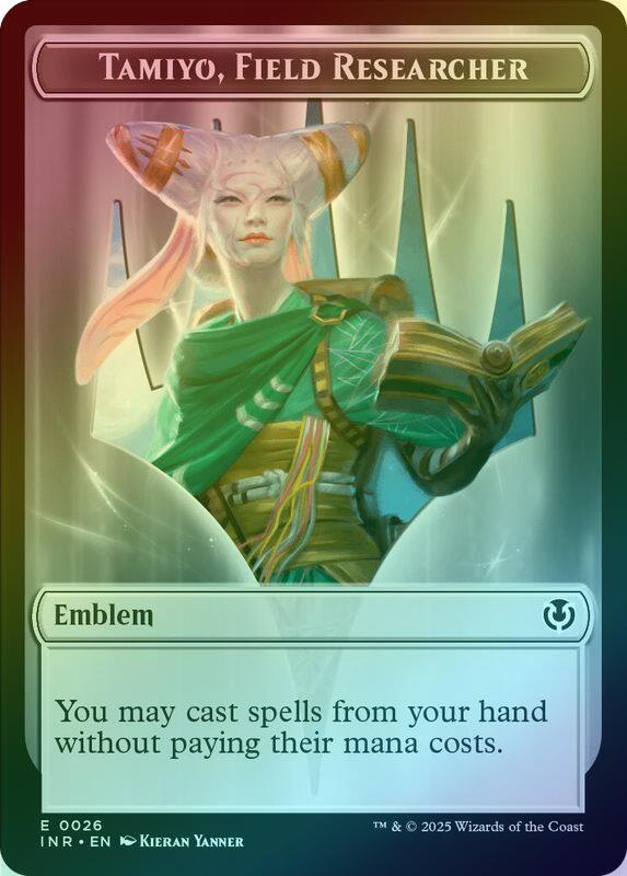 Human Soldier (020) // Emblem - Tamiyo, Field Researcher Token (Foil) (TINR)