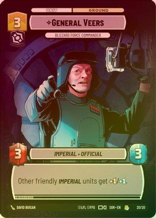 General Veers - Blizzard Force Commander - Weekly Play Promo - 20/20 - Rare (Foil)