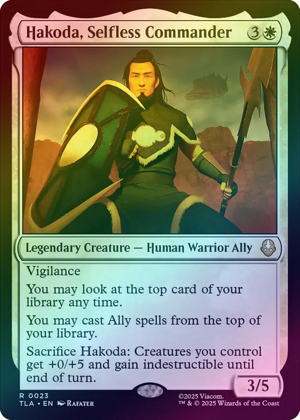 Hakoda, Selfless Commander (Foil) (TLA)