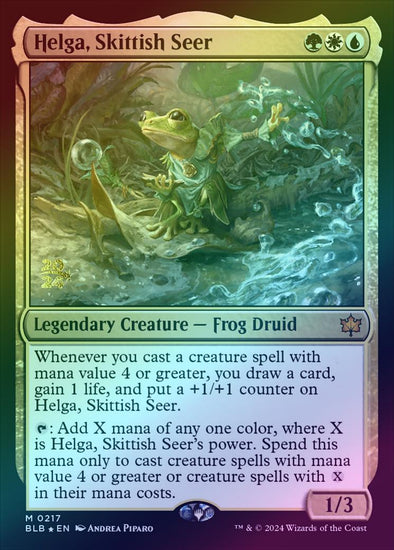 Helga, Skittish Seer - Prerelease Promo (Foil) (PBLB)