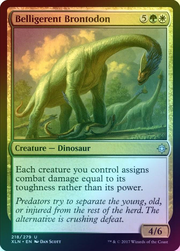 Belligerent Brontodon (Foil) (XLN)