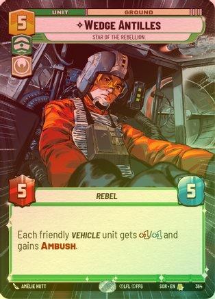 Wedge Antilles - Star of the Rebellion (Hyperspace) - 364 - Rare (Foil)