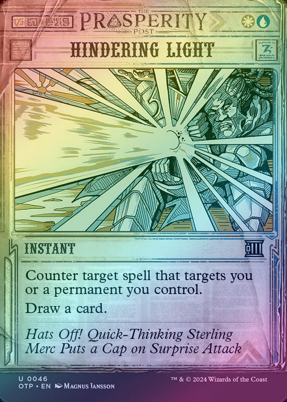 Hindering Light (Foil) (OTP)