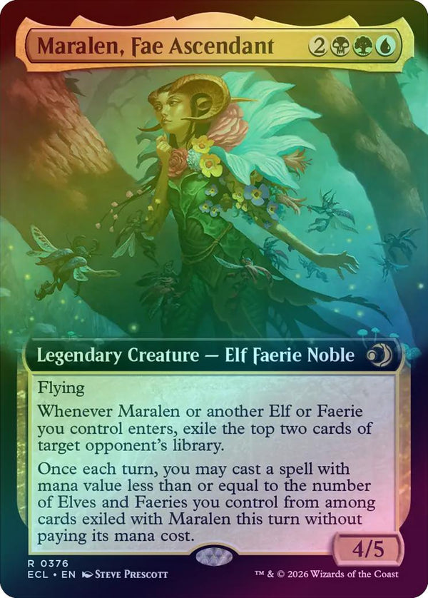 Maralen, Fae Ascendant - Extended Art (Foil) (ECL)