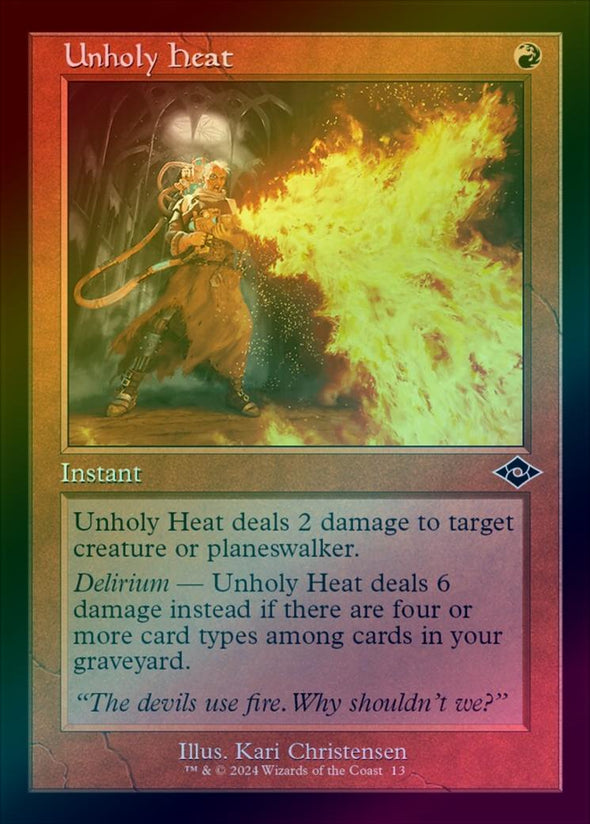 Unholy Heat - Retro Frame (Foil) (H2R)