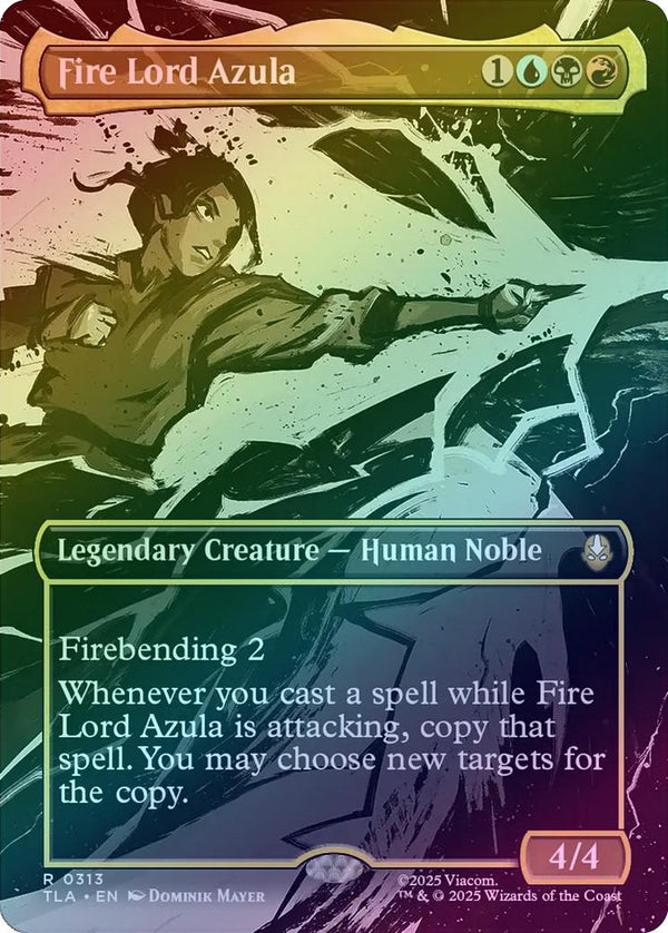Fire Lord Azula - Borderless Scene (Foil) (TLA)