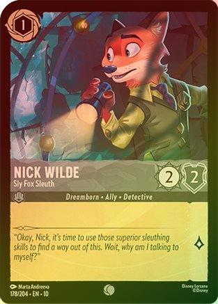 Nick Wilde (Sly Fox Sleuth) - 178/204 - Common (Foil)