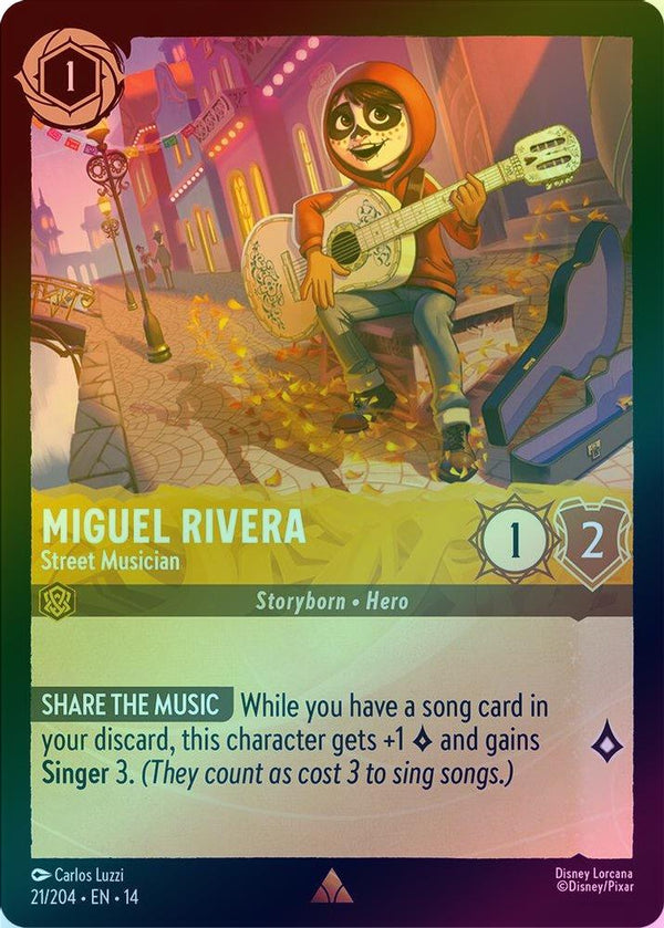 Miguel Rivera (Street Musician) - 21/204 - Rare (Foil)